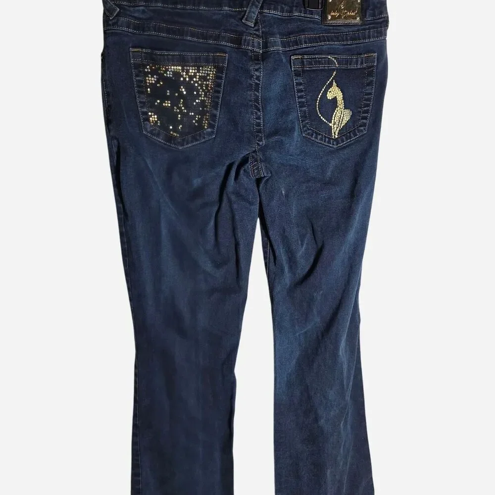Baby-phat Women's Blue Trousers - Picture 1 of 5